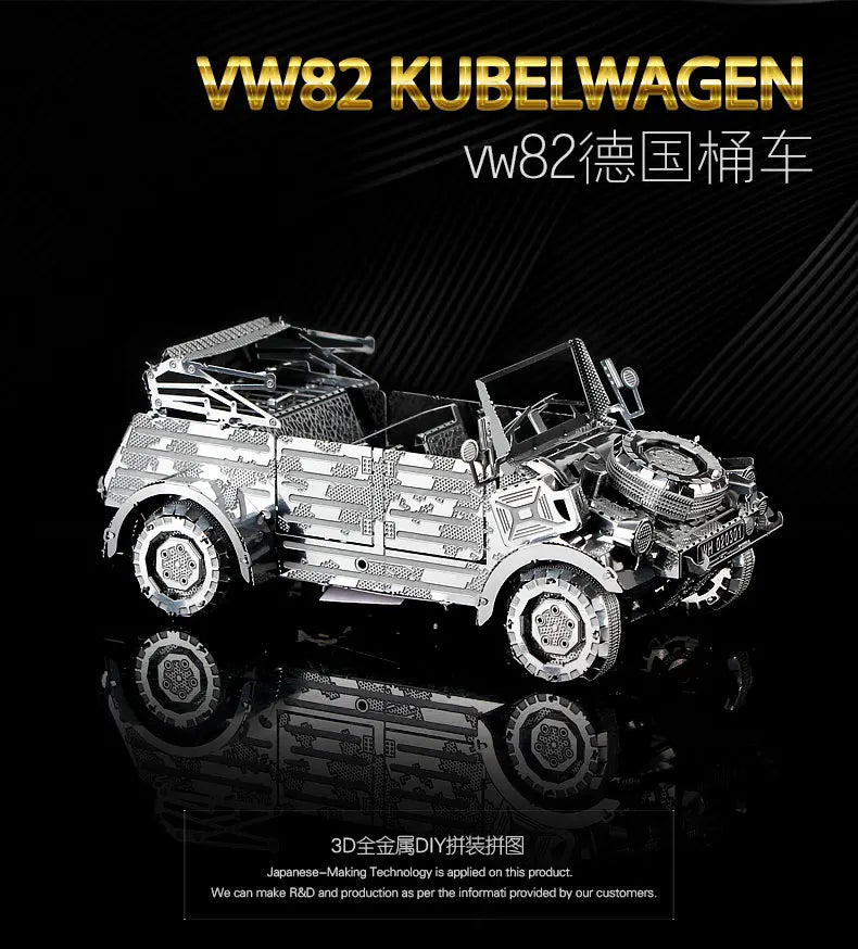 3D Metal model kit W82 Kubelwagen vehicle Model DIY 3D