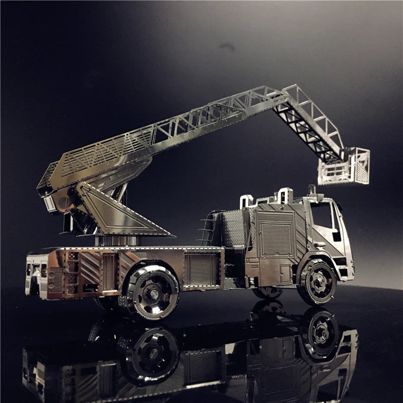 3D Metal Puzzle model kit Fire engine with ladder DIY 3D