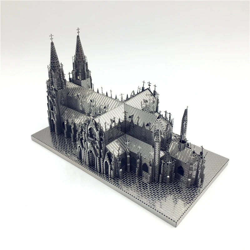 3D Puzzle Metal Assembly Model St. Patrick's Cathedral Model Kits DIY 3D Laser Cut Toy Creative toys
