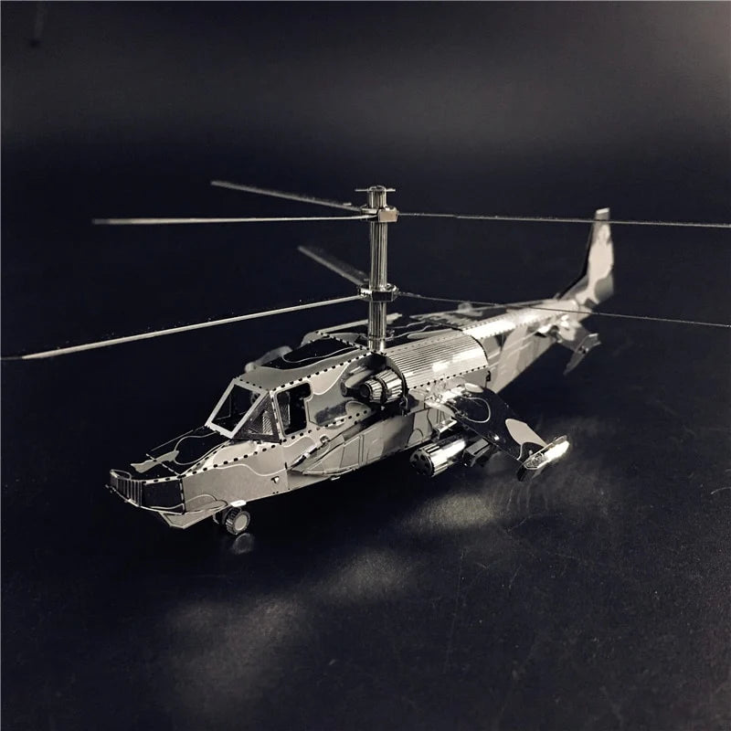 3D Metal model kit KA-50 Aircraft RAH-66 Stealth Helicopter Model DIY 3D