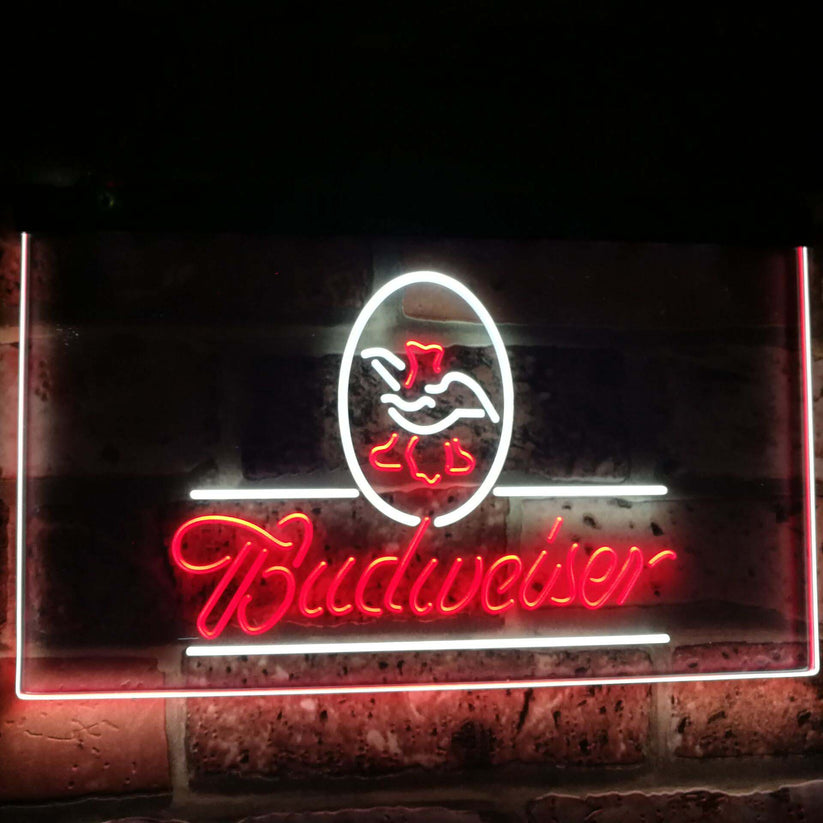 Budweiser Eagle US Company Bar Decor Dual Color Led Neon Light Signs st6-a2008
