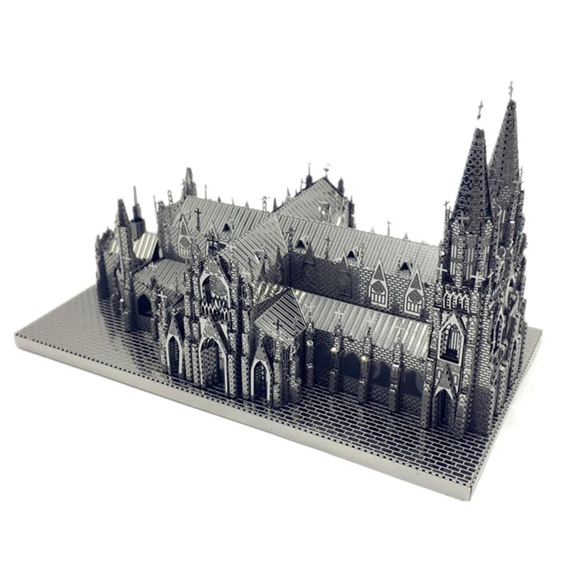 3D Puzzle Metal Assembly Model St. Patrick's Cathedral Model Kits DIY 3D Laser Cut Toy Creative toys