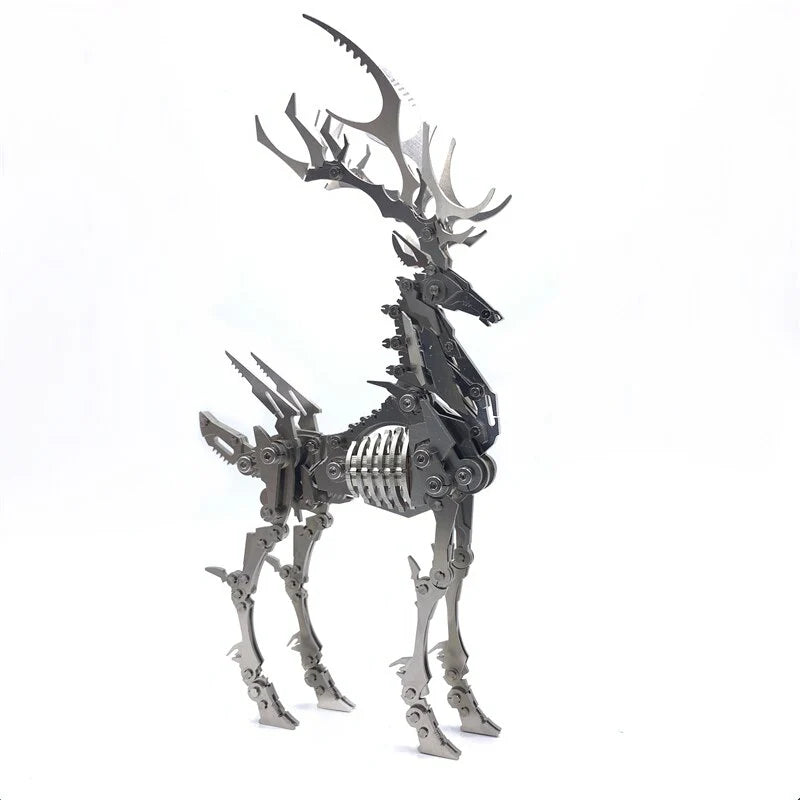 3D Metal Model Chinese Zodiac Dinosaurs David's deer DIY Assembly models Toys Collection Desktop For Adult Children