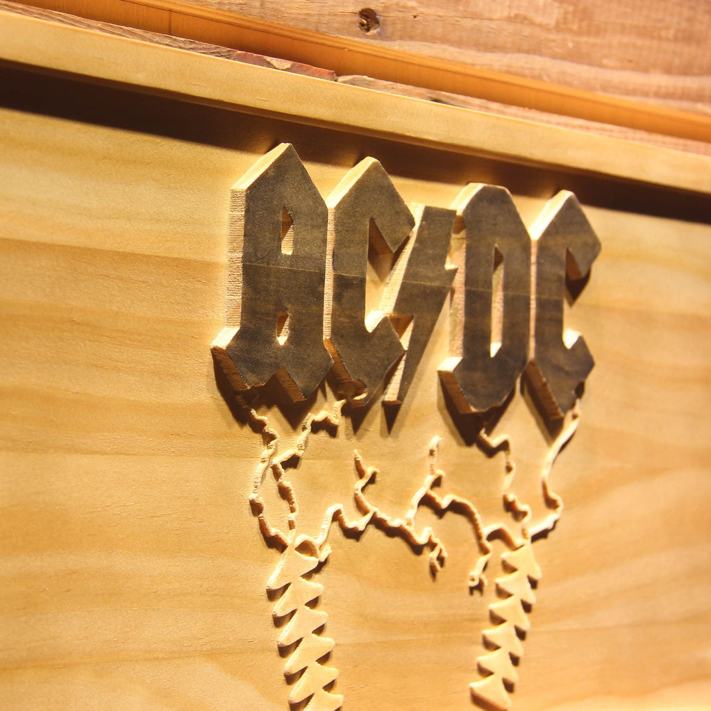 ACDC AC/CD 3D Wooden Bar Signs