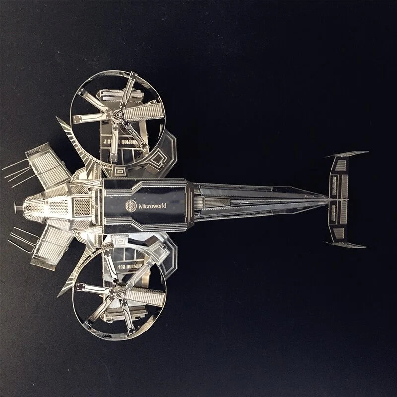 3D metal Puzzle Avatar Scorpion helicopter model DIY laser cutting