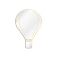 Hot Air Balloon Arylic Wall Mirror With Wooden Back Kids Bedroom Hot Air Balloon Decoration Hanging Safety Mirror