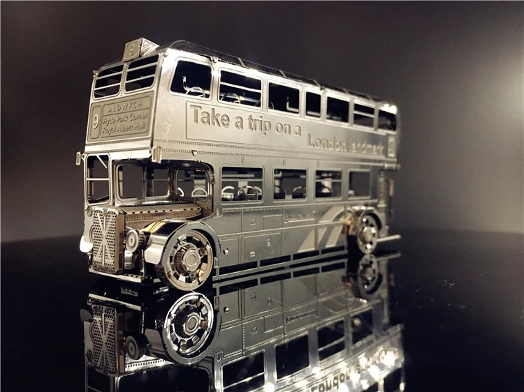 3D Metal model kits London Bus Car Assemble Model puzzle I22207 2 sheets DIY 3D Laser Cut Toy