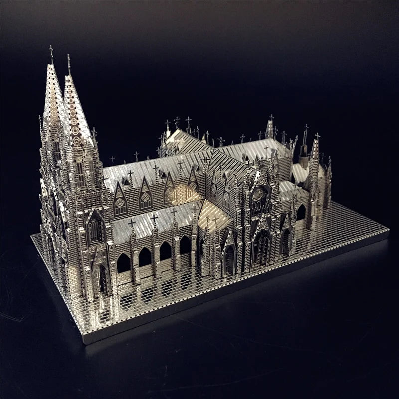 3D Puzzle Metal Assembly Model St. Patrick's Cathedral Model Kits DIY 3D Laser Cut Toy Creative toys