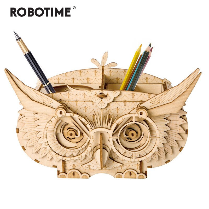 7 Kinds DIY 3D Wooden Animal&Building Puzzle Game Assembly Toy Gift for Children Kids Adult Model Kits TG207