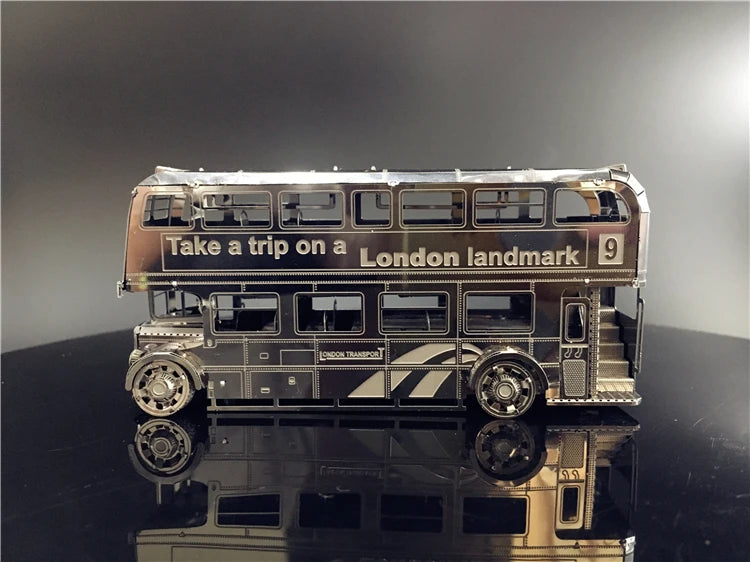 3D Metal model kits London Bus Car Assemble Model puzzle I22207 2 sheets DIY 3D Laser Cut Toy