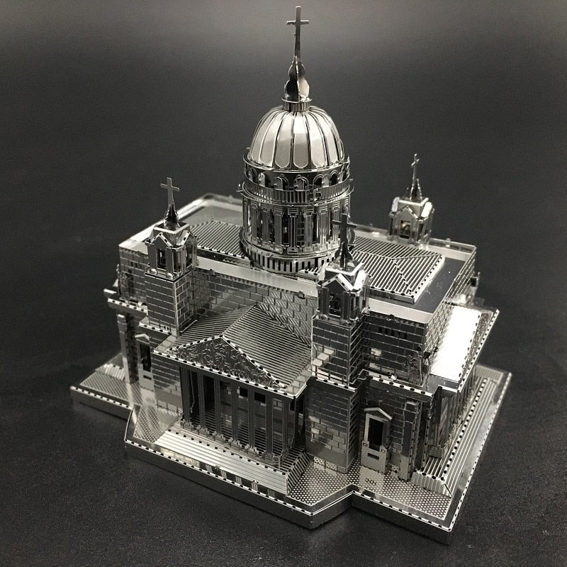 3D Metal model kit Issakiv Cathedral Building Model DIY 3D