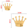 3MM Personalised Acrylic Princess Mirror Custom Queen Crown Wedding Crown Decor Mirror Sticker with Self-Adhesive Party Favor